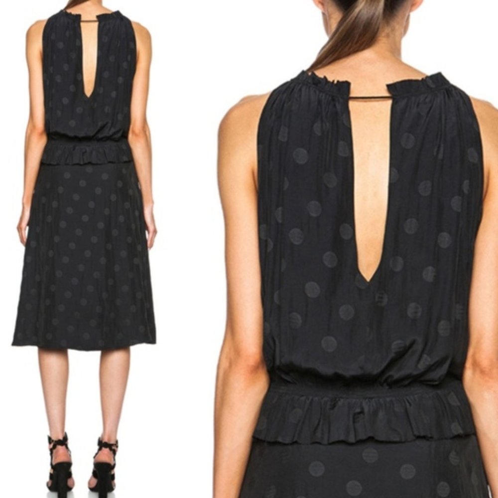 Calvin Rucker Revolve Polka Dot Black Dress - Picture 5 of 6